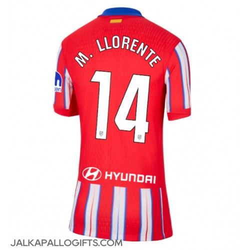 Atletico Madrid Marcos Llorente #14 Kotipaita Naiset 2024-25 Lyhythihainen